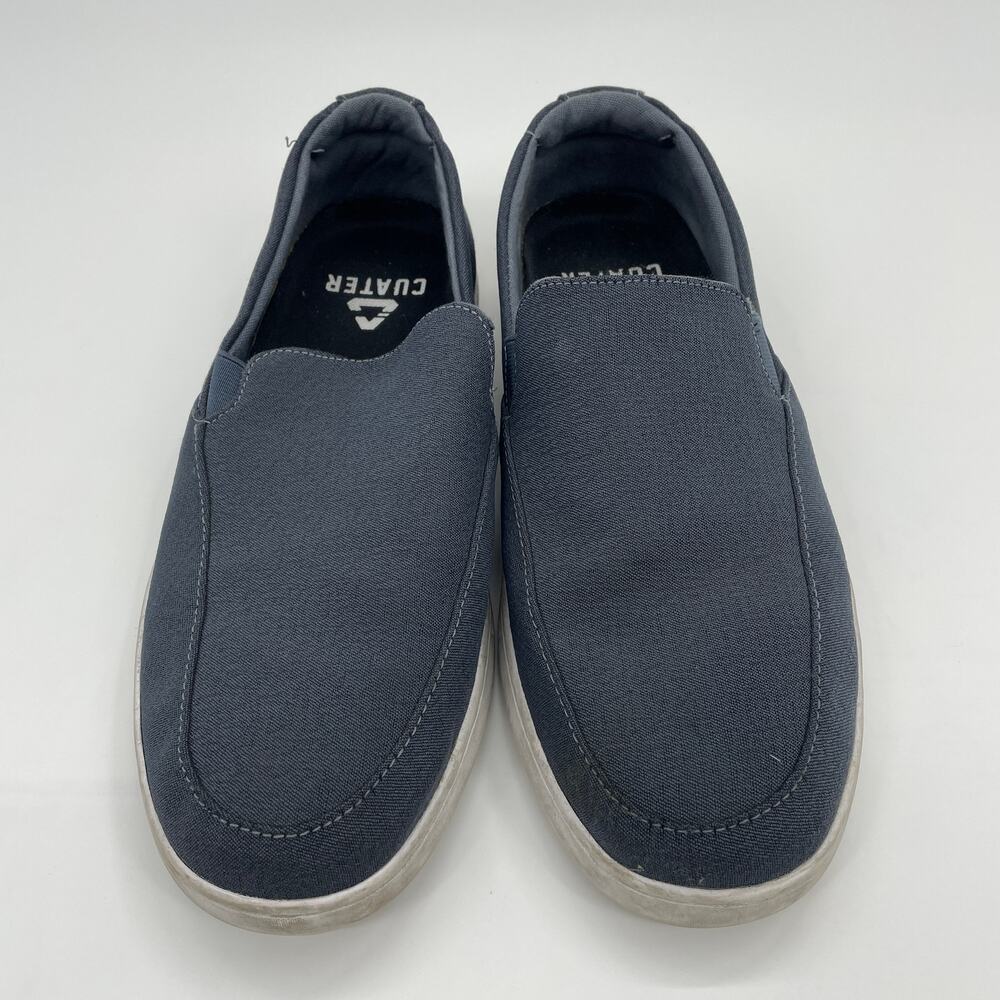 CUATER by TRAVIS MATHEW Phenom Slip On Men Size 11 Slate Gray Casual Shoe Loafer